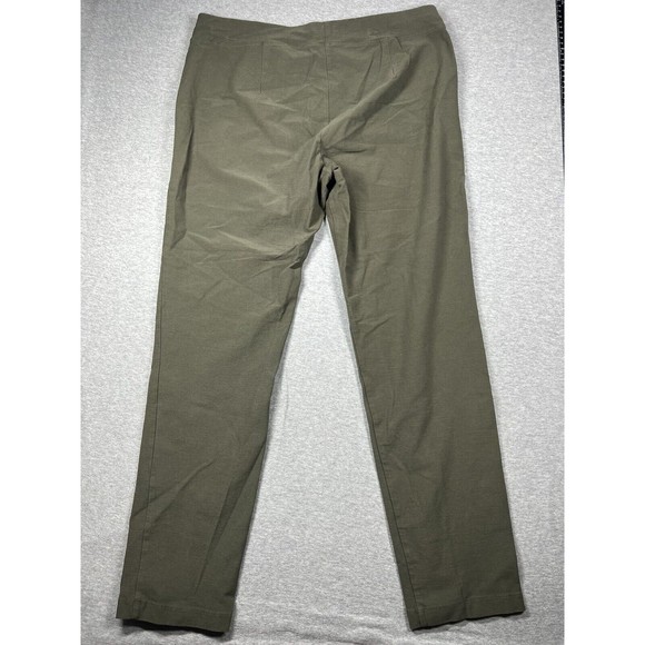Eileen Fisher Womens Size Medium Stretch Tapered Leg Crop Pants Green - Picture 4 of 8